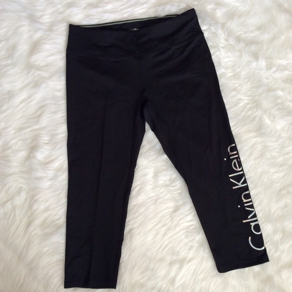 Calvin Klein Pants - NWT Calvin Klein Black Performance Logo Leggings L